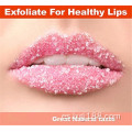 Exfoliante orgánico personalizado con sabor a fresa para labios